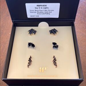 Bomb Party Simply Studs- BLACK ONYX CZ